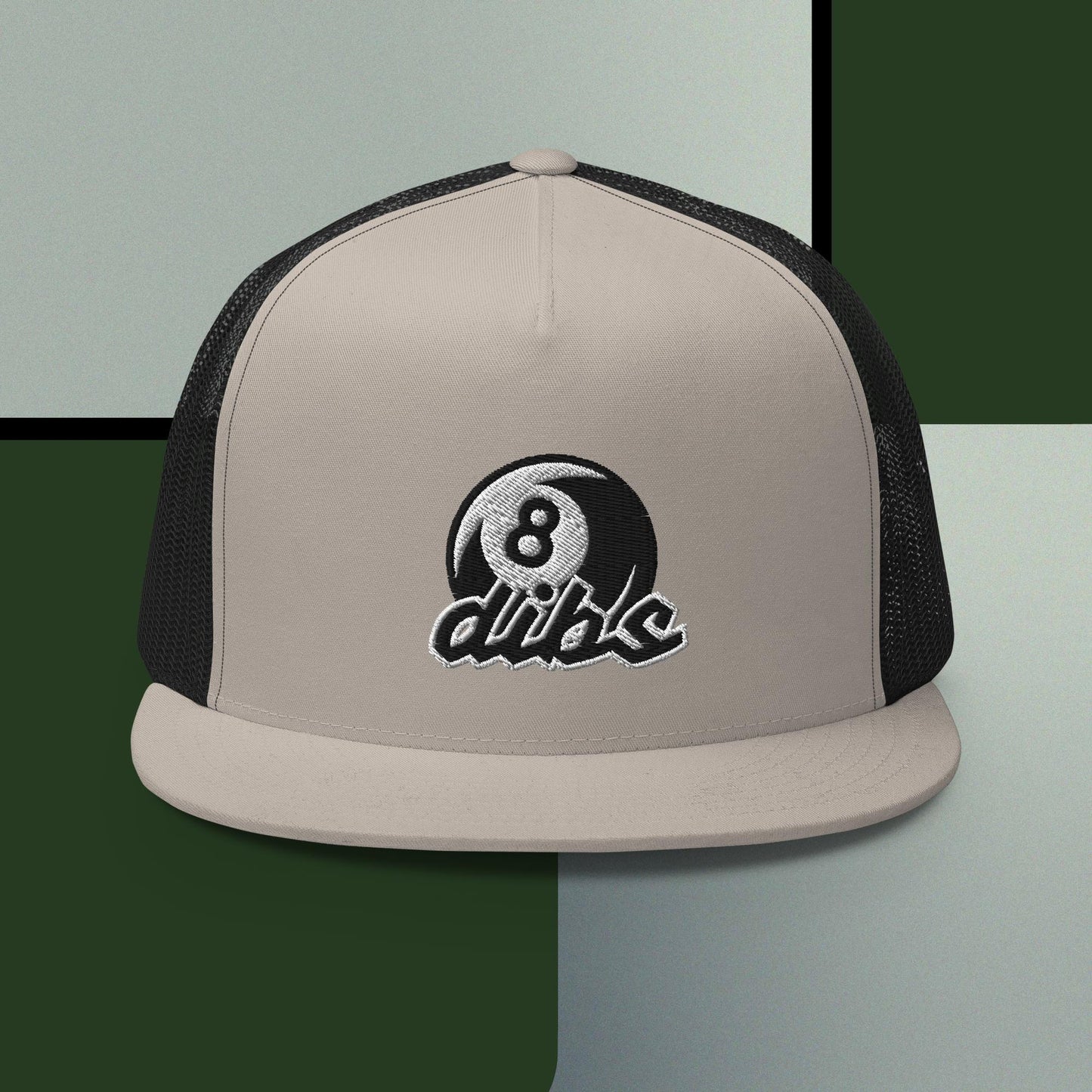 "dibs" distinguished Billiards Trucker Cap, Center Embordered Logo.