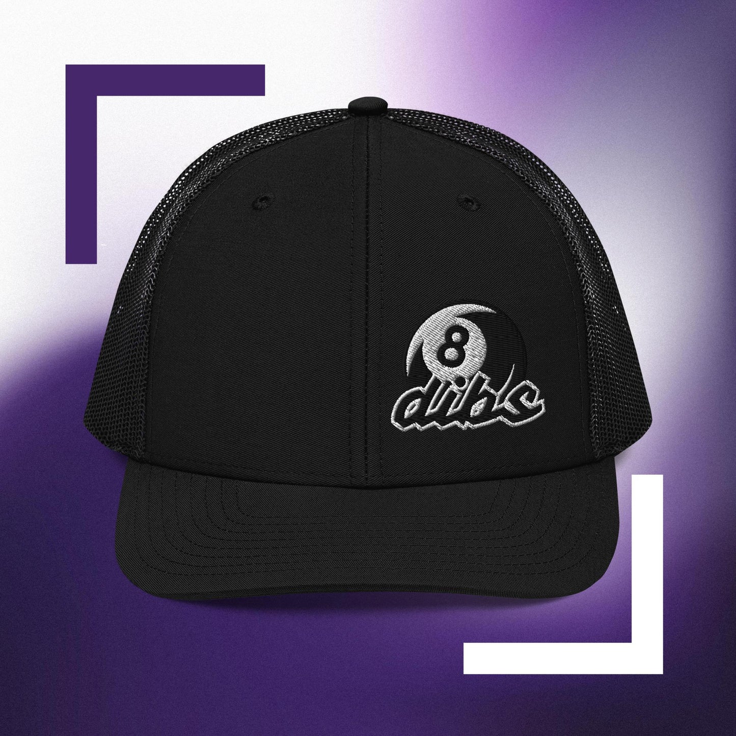 "dibs" Distinguished Billiards Trucker Cap, with embroidered logo