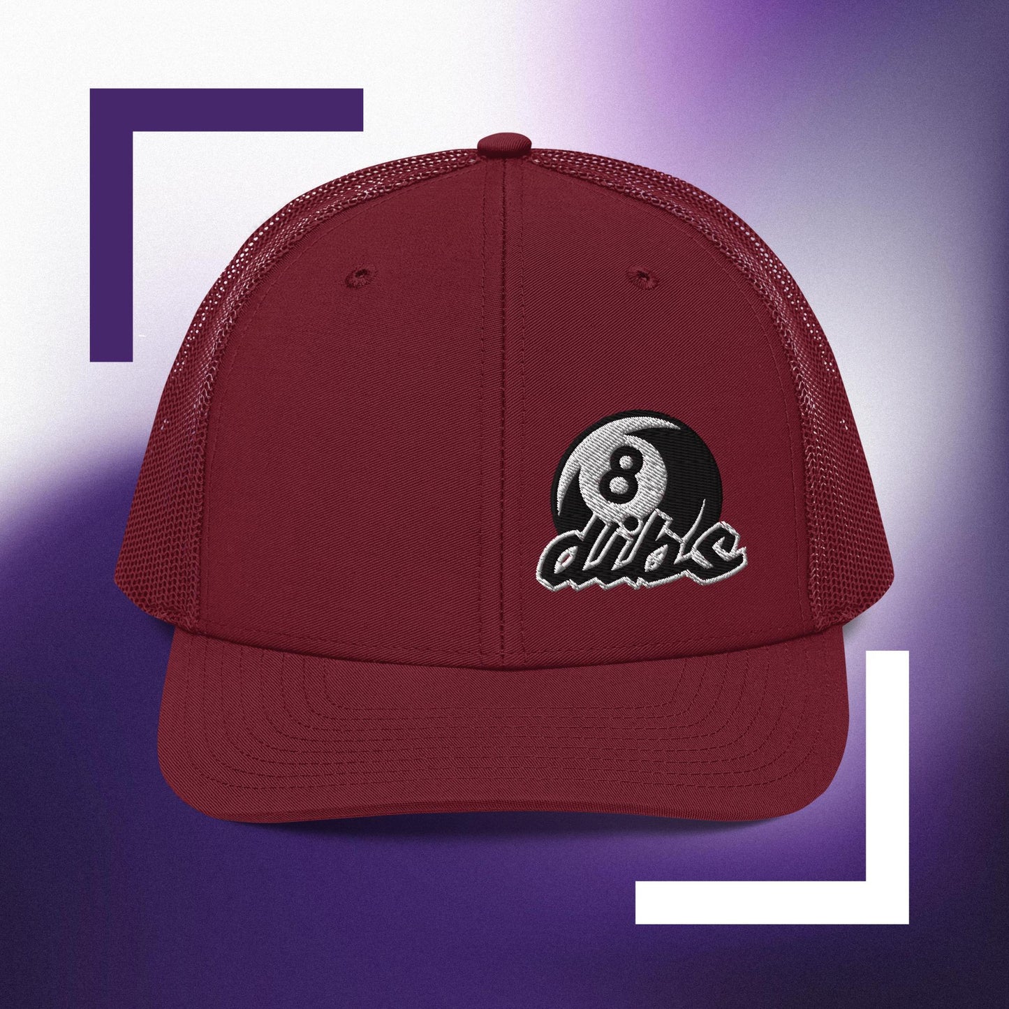 "dibs" Distinguished Billiards Trucker Cap, with embroidered logo