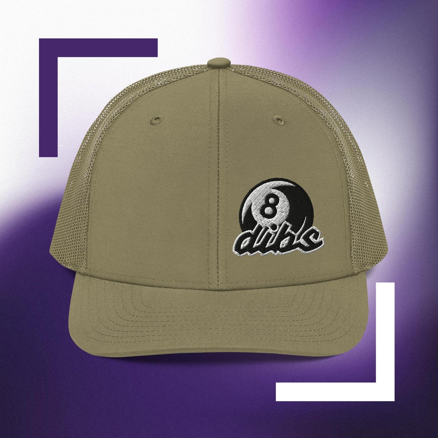 "dibs" Distinguished Billiards Trucker Cap, with embroidered logo