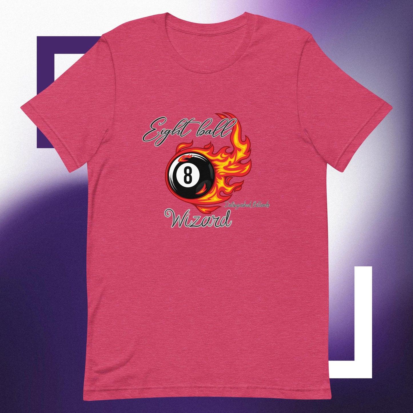 Eight Ball wizard Billiards T-shirt.