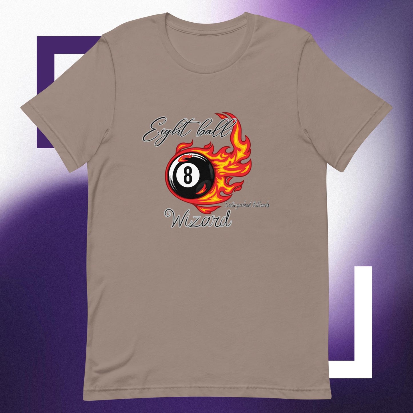 Eight Ball wizard Billiards T-shirt.